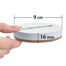 Carica l'immagine nel visualizzatore di Gallery, Scivoli in Feltro X-Protector - 8 Pezzi ⌀ 9cm, Bianchi