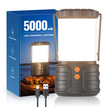 Carica l'immagine nel visualizzatore di Gallery, Lanterna da Campeggio, Luci di Emergenza con Batteria ricaricabile da 5000mAh per black-out, 3 Colori, Torcia Portatile 