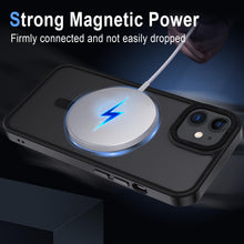 Carica l'immagine nel visualizzatore di Gallery, XTCASE Cover Magnetica per iPhone 12 / 12 Pro Traslucida Opaca, Nero