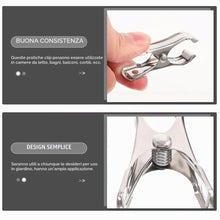 Carica l'immagine nel visualizzatore di Gallery, 20 Pezzi Clips per Serre in Acciaio Inox Resistenti al Vento Accessori per Serra Clip per Telo Ombreggiante Clip di Sost