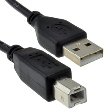 Carica l'immagine nel visualizzatore di Gallery, kenable Cavo USB 2.0 ad Alta Velocità A a B per Stampante Scanner 24AWG Schermato Nero 0,15 m [0,15 metri/15cm]