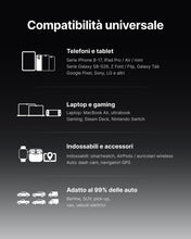 Carica l'immagine nel visualizzatore di Gallery, INIU Caricatore Auto USB C, 60W Combinati [Type C 30W + USB A 30W], Nero