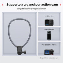 Carica l'immagine nel visualizzatore di Gallery, SMALLRIG Supporto Magnetico da Collo per Telefono, Supporto da Collo per Telefono POV/Vlog, Capacità Massima 300 g, Supp