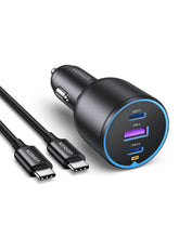 Carica l'immagine nel visualizzatore di Gallery, UGREEN 130W Caricatore Auto USB C 45W PPS Accendisigari USB C con Cavo 100W