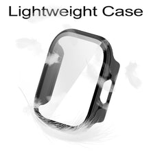 Carica l'immagine nel visualizzatore di Gallery, GIOPUEY Cover Compatibile con Xiaomi Redmi Watch 6 Lite, [2 Pezzi] Pellicola Protettiva Vetro + Cornice in Plastica Rigi