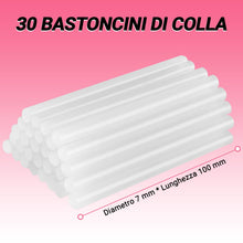 Carica l'immagine nel visualizzatore di Gallery, DEKOPRO Pistola per colla a caldo: mini pistola in silicone fai-da-te da 20 W, pistola per colla a caldo con 30 bastonci