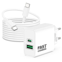 Carica l'immagine nel visualizzatore di Gallery, 45W 2-Porto USB C Rapido Caricatore per Google Pixel 11/10/9 Pro XL Fold