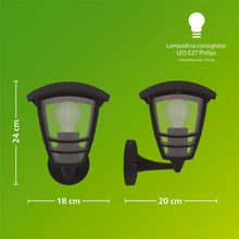 Carica l'immagine nel visualizzatore di Gallery, PHILIPS Creek Applique LED da esterno, Alluminio, Nero