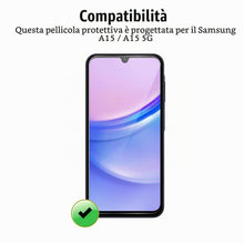 Carica l'immagine nel visualizzatore di Gallery, Vetro Temperato per Samsung Galaxy A15 5G / A15 4G [2 Pezzi] Vetrino Protettivo Pellicola Protezione Schermo