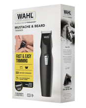 Carica l'immagine nel visualizzatore di Gallery, Wahl Mustache &amp; Beard Rifinitore cordless, pettine guida regolabile 6 in 1