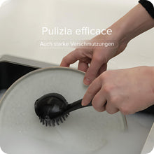Carica l'immagine nel visualizzatore di Gallery, Black Sweden Home Spazzola per Piatti x2 - Antibatterica, Setole Dure per Sporco Resistente - Lavabile in Lavastoviglie,
