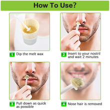 Carica l'immagine nel visualizzatore di Gallery, Nose Wax Kit di cera per la rimozione dei peli del naso per uomini e donne con 50 g di cera, 20 applicatori con punta si