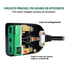Carica l'immagine nel visualizzatore di Gallery, EXTRASTAR Presa Volante,presa salvaspazio Corner,2P+T,16A,230V,Nero,6 pezzi.