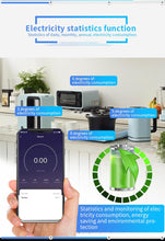 Carica l'immagine nel visualizzatore di Gallery, Offgridtec Multipresa Smart WiFi con 3 prese, controllo tramite Smart Life/Tuya, monitoraggio energetico in tempo reale,