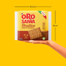 Carica l'immagine nel visualizzatore di Gallery, Oro Saiwa Fibrattiva, Biscotti Integrali con 15% di Fibre, 100% Grano Italiano, Consigliato per la Regolarità Intestinal