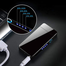 Carica l'immagine nel visualizzatore di Gallery, Idee Regalo per Papà, Regali Festa del Papà, Accendino Elettrico, USB Accendino Elettronico Touchscreen Antivento Senza Fiamma Accendino Ricaricabile Accendino, Regali Uomini, Papà, Lui