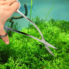 Carica l'immagine nel visualizzatore di Gallery, Forbici per Piante Acquatiche Acquario, Forbici per Acquario Curvo in Acciaio Inox (25 cm)