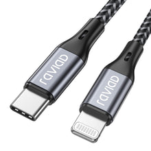 Carica l'immagine nel visualizzatore di Gallery, RAVIAD Cavo iPhone USB C 1M [Certificato MFi], Cavo Lightning USB C