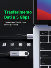Carica l'immagine nel visualizzatore di Gallery, UGREEN Cavo Prolunga USB 3.0 Nylon Maschio A Femmina 5Gbps (1M)