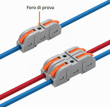 Carica l'immagine nel visualizzatore di Gallery, Connettori Elettrici Rapidi con Leva, Morsetti Elettrici a Filo, 1-Filo 2-Vie e Possono Essere Combinati Liberamente, 26