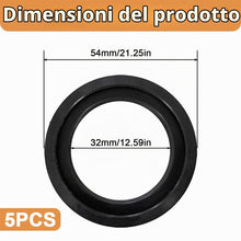 Carica l'immagine nel visualizzatore di Gallery, 5 Pezzi Guarnizione Universale per Lavandino, Accessori Tappo Lavello, Guarnizione di Ricambio per Lavello e Filtro Scar
