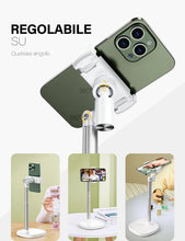 Carica l'immagine nel visualizzatore di Gallery, Supporto Telefono,Porta Cellulare Regolabile a 360°,Supporto Cellulare Ideale per lo Streaming in Diretta e le Riprese V