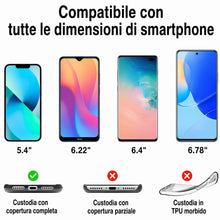 Carica l'immagine nel visualizzatore di Gallery, Captor Cordino Smartphone Universale, Tracolla in Nylon Intrecciato per Cover Telefono, Patch Inseribile tra Custodia e 