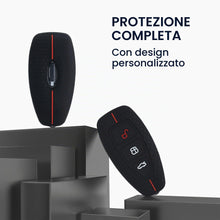 Carica l'immagine nel visualizzatore di Gallery, kwmobile Custodia Coprichiave Compatibile con Ford con 3 tasti Keyless Go Cover - Copri Telecomando Chiave Auto - Copri 