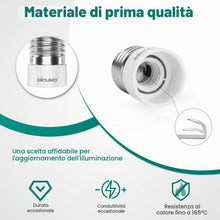 Carica l'immagine nel visualizzatore di Gallery, DiCUNO Adattatore da E27 a E14, Socket Converter Socket Adapter, 2 Pezzi