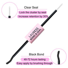 Carica l'immagine nel visualizzatore di Gallery, LAUBESS Colla Ciglia Finte Waterproof Bond and Seal Lashes Glue Ciuffetti Ciglia Finte Colla Extension Ciglia Fai Da Te 