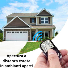 Carica l'immagine nel visualizzatore di Gallery, 2 Telecomandi Universali per Cancelli 433,92 MHz -2 Batterie Incluse- Compatibili con Codici Fissi e di Apprendimento - 