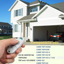 Carica l'immagine nel visualizzatore di Gallery, Telecomando Cancello Universali 433,92MHz - 2 PZ - Compatibile con Top 432EE, 432EV, 432NA, 432A, 432M, 432S, T432-2 Can