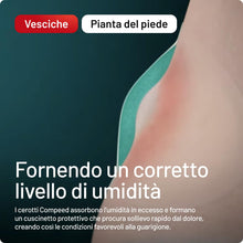 Carica l'immagine nel visualizzatore di Gallery, COMPEED Cerotti per vesciche sotto la pianta del piede, a lunga durata e guarigione veloce - 5 Cerotti