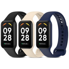 Carica l'immagine nel visualizzatore di Gallery, 3 Pezzi Cinturini in Silicone per Xiaomi Smart Band 8 Active, Cinturino di Ricambio Impermeabile Traspirante Braccialett