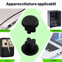 Carica l'immagine nel visualizzatore di Gallery, 20 pezzi Tappo USB C Set,Bianco e nero *10,Tappino USB Type C,Tappi Telefono Antipolvere, Tappi usb c,Compatibile Tappo 