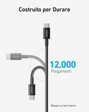 Carica l'immagine nel visualizzatore di Gallery, Anker 100W Cavo USB C, [1,8m] Cavo USB Type-C, Nylon Resistente