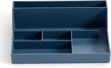 Carica l'immagine nel visualizzatore di Gallery, Miquelrius - Vassoio organizer da scrivania, Organizer da scrivania con grande capacità, Dimensioni 250 x 175 x 72 mm, Design compatto e resistente, Ideale per ufficio e documenti, Blu