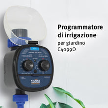 Carica l'immagine nel visualizzatore di Gallery, Aqua Control C4099O Programmatore d'irrigazione da giardino, per tutti i tipi di rubinetti, apertura a 0 bar. Vecchio C4