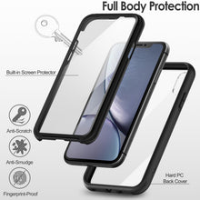 Carica l'immagine nel visualizzatore di Gallery, JETech Cover per iPhone XR, Protezione 360°, Nero