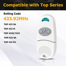 Carica l'immagine nel visualizzatore di Gallery, Telecomando Cancello, 2 Pcs 433,92 MHz Telecomando Cancello Universali, Telecomando Cam 2 canali Compatibile con TOP 432