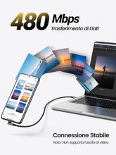Carica l'immagine nel visualizzatore di Gallery, UGREEN Cavo USB C 100W 20V/5A 90 Gradi Ricarica Rapida (3M)