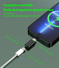 Carica l'immagine nel visualizzatore di Gallery, Adattatore usb c femmina a lightning maschio(3pack)per iPhone 14 pro max ricarica rapida connettore type-c cavo per Appl