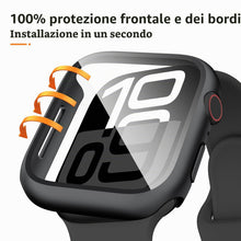 Carica l'immagine nel visualizzatore di Gallery, Amzpas 【2 PEZZI Cover per Apple Watch 9/8/7 45mm con Vetro Temperato, Custodia Rigida iWatch Protezione Sottile HD Clear