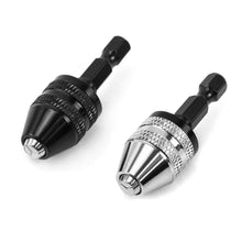 Carica l'immagine nel visualizzatore di Gallery, QWORK Mandrino, Esagonale 1/4" con Codolo Esagonale 6.5mm, 2 Pz