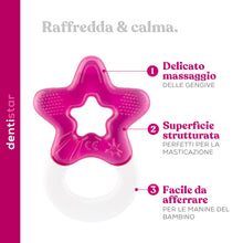 Carica l'immagine nel visualizzatore di Gallery, Dentistar Set di 2 massaggiagengive rinfrescanti per bambini dai 3 mesi in su-Ausilio rinfrescante per la dentizione e g