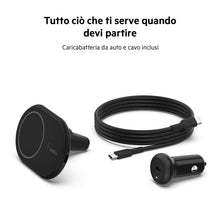 Carica l'immagine nel visualizzatore di Gallery, Belkin BoostCharge Supporto da auto magnetico per telefono, compatibile con MagSafe, iPhone 14/14 Plus, 13, 12, Pro, Max