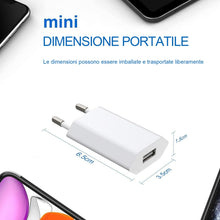 Carica l'immagine nel visualizzatore di Gallery, presa usb (2 Pezzi) presa usb da muro, per Iphone X XR XS 11 11 pro 8 8 Plus 7 7Plus 6 6S SE 12 13 14 Pro Max Plus IPad 