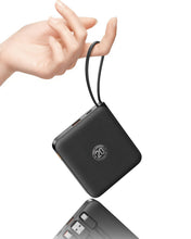 Carica l'immagine nel visualizzatore di Gallery, VRURC Power bank 10000mAh 22.5W, Mini Powerbank con 4 cavi integrati