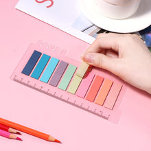 Carica l'immagine nel visualizzatore di Gallery, 1200 Pezzi Segnapagina, Segnalibri, Brencco Segnapagina Plastificati, Colorati, Segna Pagina Adesivi, Sticky Notes, Linguette per Leggere/Contrassegnare/Studio