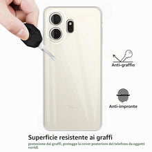 Carica l'immagine nel visualizzatore di Gallery, KUSINHOKA Cover per TCL Nxtpaper 70 PRO 5G + [2 Pezzi] Pellicola Vetro Temperato, Morbido Silicone [Antiurto] Custodia, 